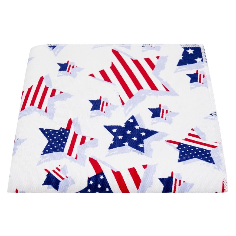 king & priory USA Stars & Stripes Design Pocket Square