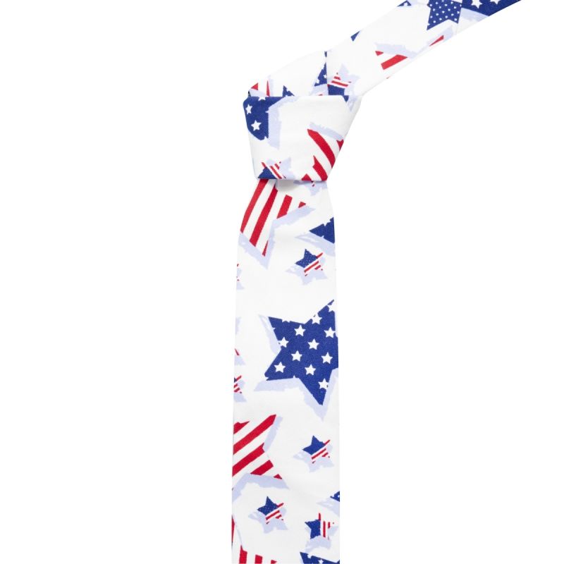 King & Priory USA Stars & Stripes Design Tie