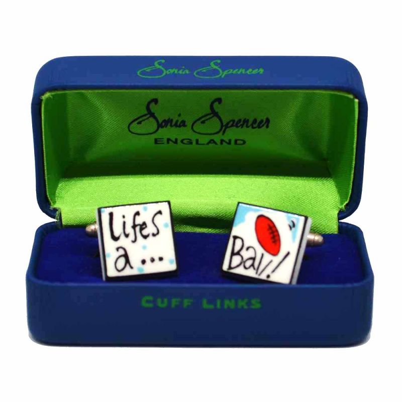 King & Priory Life's A Ball Cufflinks By Sonia Spencer