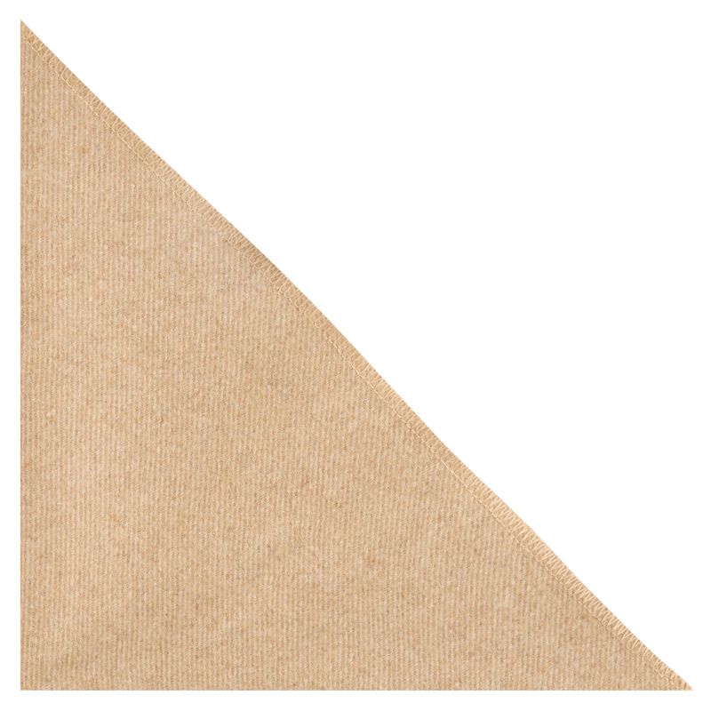 king & priory Light Camel Brown Woven Wool Pocket Square