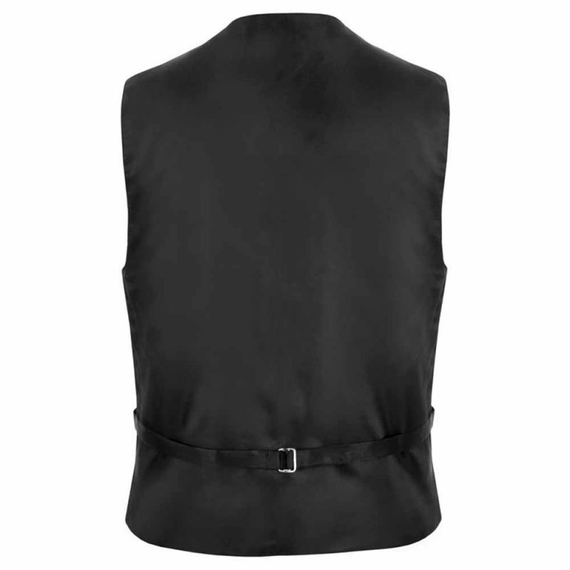 King & Priory Luxury Herringbone Pewter Grey Waistcoat Tie & Pocket Square Set