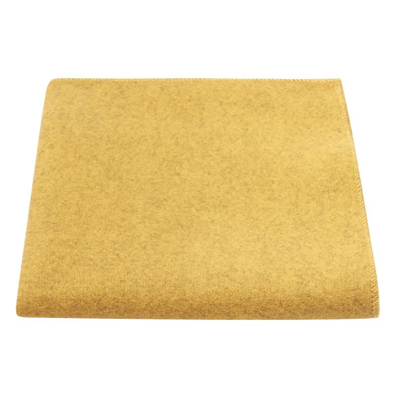 king & priory Mustard Yellow Donegal Tweed Pocket Square