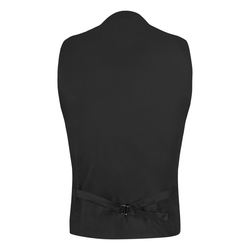 King & Priory Navy Blue Herringbone Tractor Waistcoat