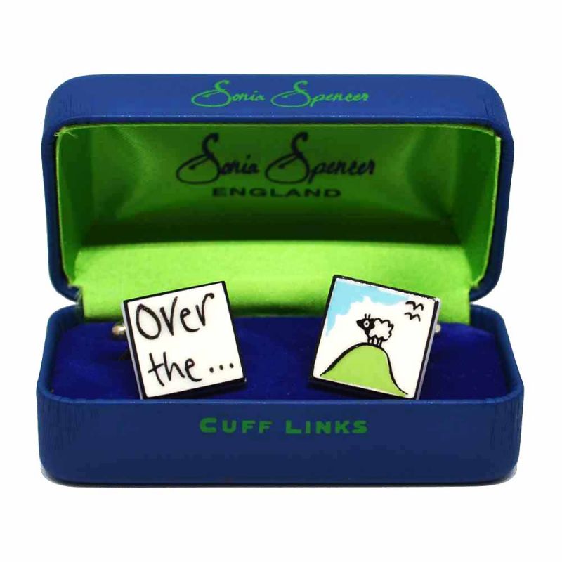 king & priory Over the Hill Cufflinks by Sonia Spencer