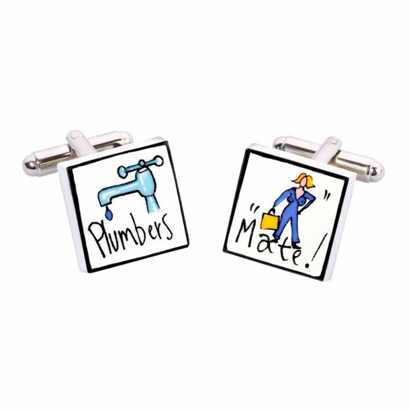 king & priory Plumbers Mate Cufflinks by Sonia Spencer