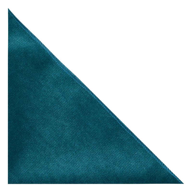 king & priory Teal Blue / Green Textured Velvet Pocket Square