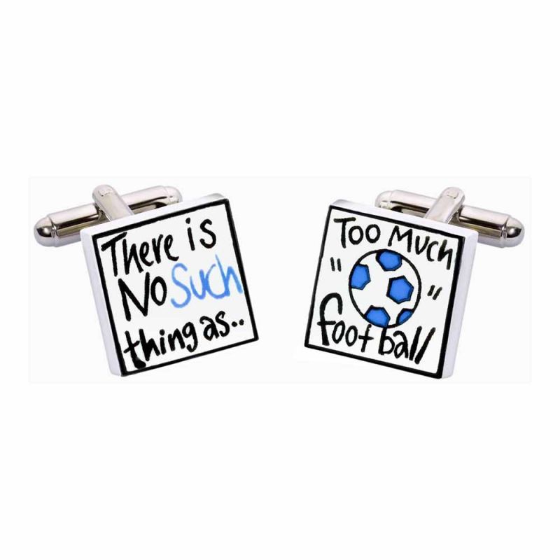 king & priory There's No Such Thing As Too Much Football Cufflinks by Sonia Spencer