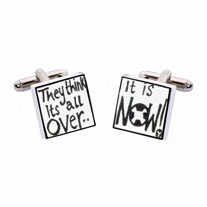 king & priory They Think Its All Over Cufflinks by Sonia Spencer