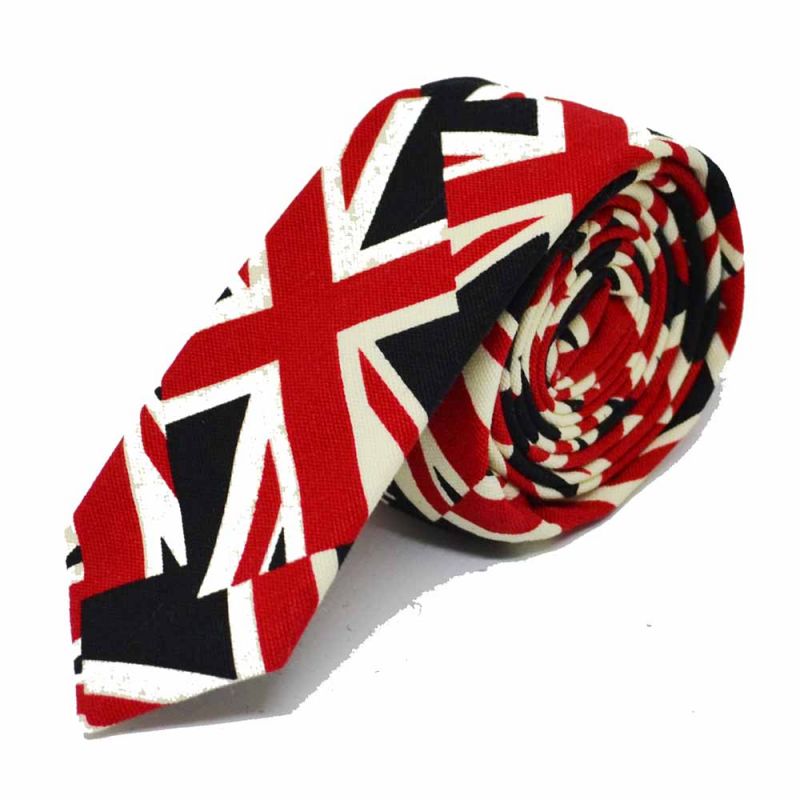 King & Priory Union Jack Design Bow Tie Tie & Pocket Square Set