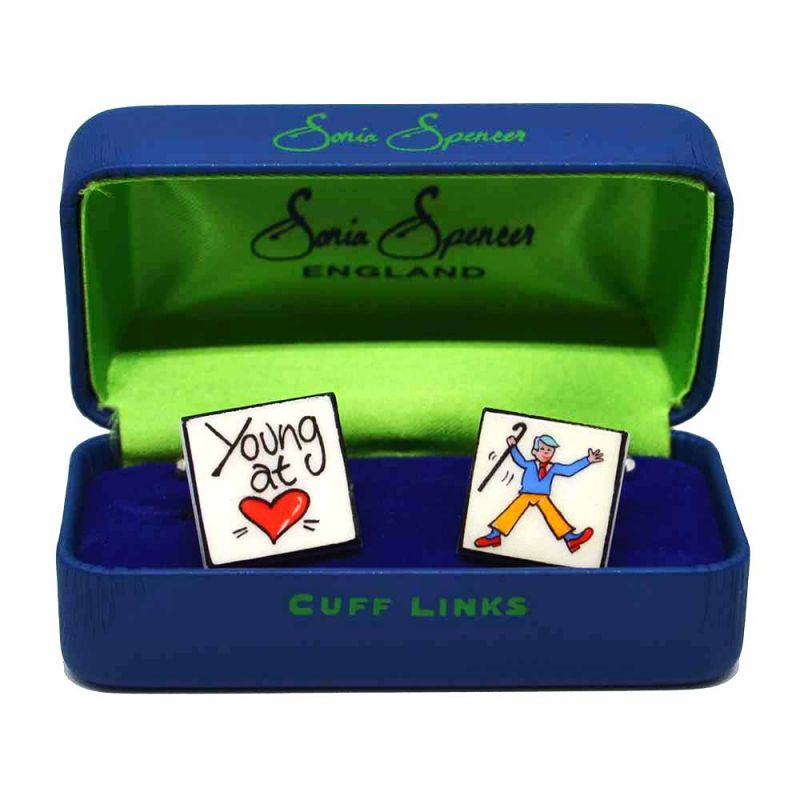 King & Priory Young At Heart Cufflinks By Sonia Spencer