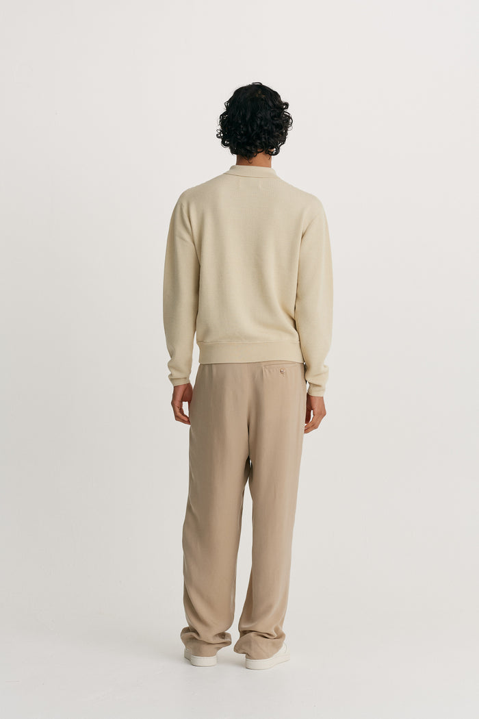 King & Tuckfield Basket Cardigan OYSTER