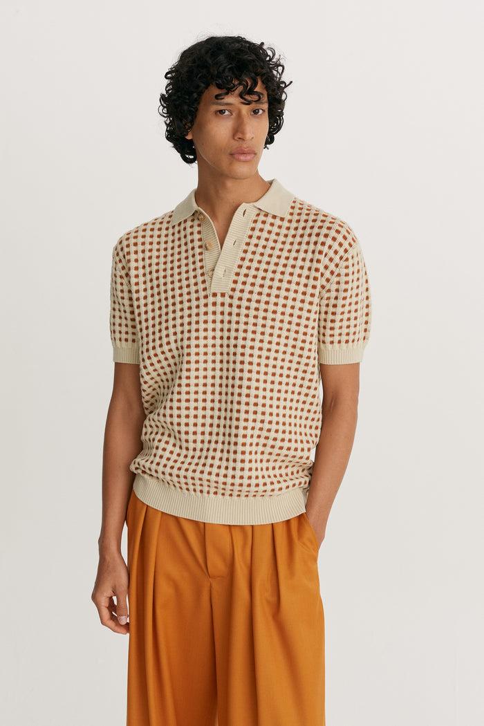 king & tuckfield Basket Polo OYSTER