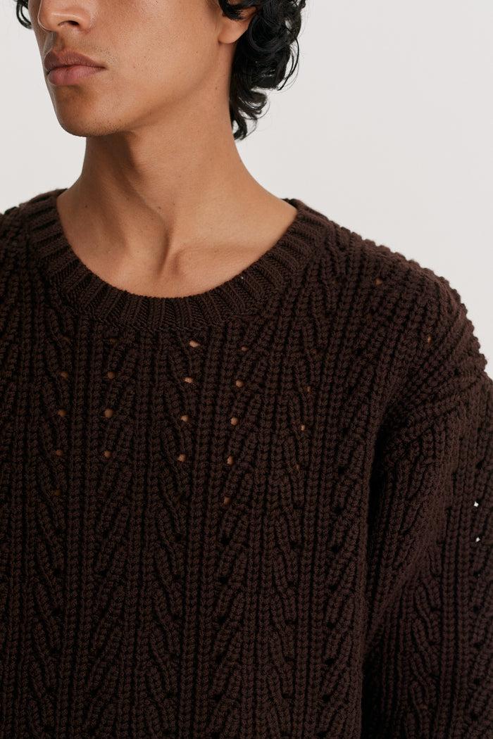 King & Tuckfield Chunky Sweater BROWN