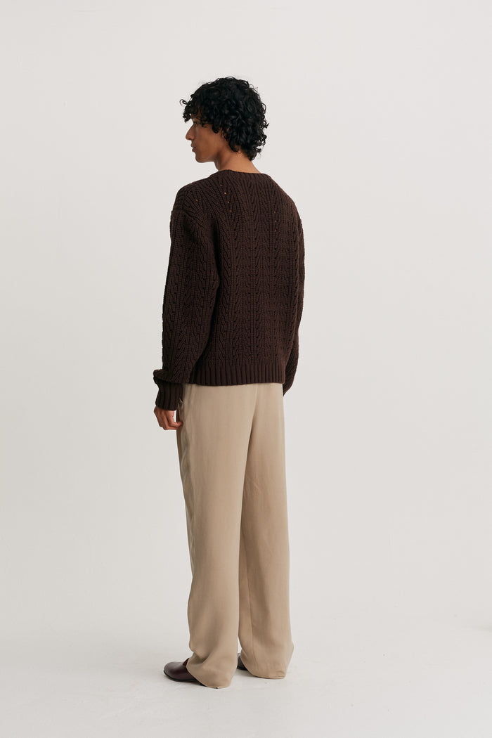 King & Tuckfield Chunky Sweater BROWN