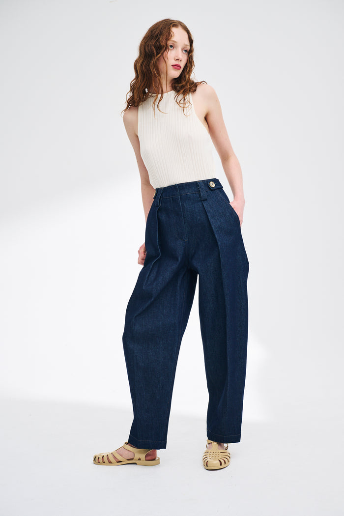 King & Tuckfield Cocoon Trouser NAVY
