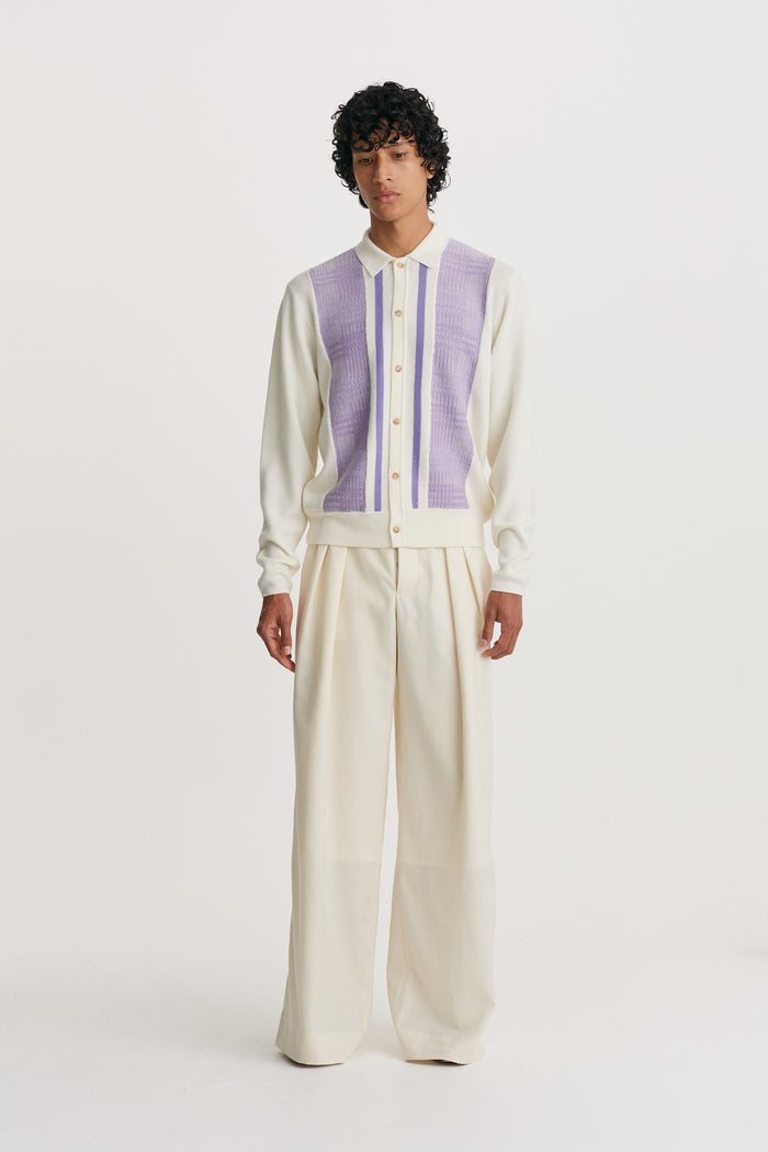 King & Tuckfield Knitted Cardigan ECRU