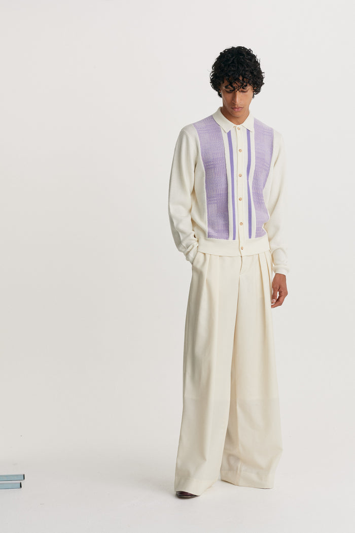 King & Tuckfield Knitted Cardigan ECRU