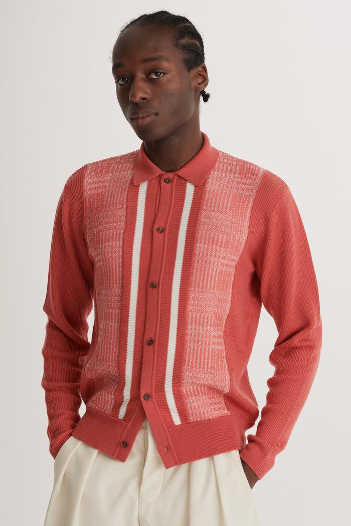 king & tuckfield Knitted Cardigan RED