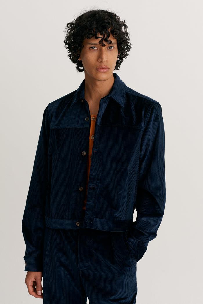 king & tuckfield LS 50's Shirt MIDNIGHT