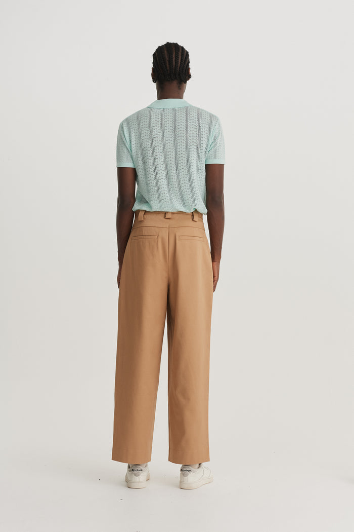 King & Tuckfield Marlow Double Yoke Trouser BROWN