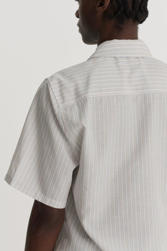 King & Tuckfield Pocket Bowling Shirt BLUE