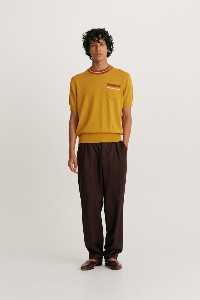 King & Tuckfield Retro T-Shirt ORANGE