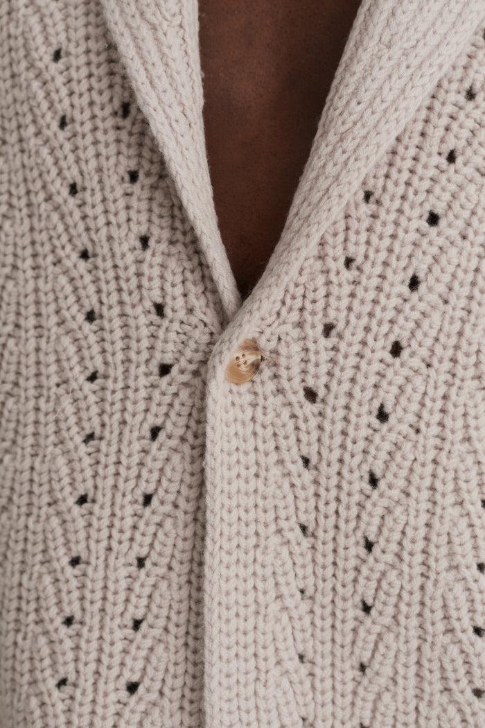 King & Tuckfield Shawl Collar Cardigan GREY