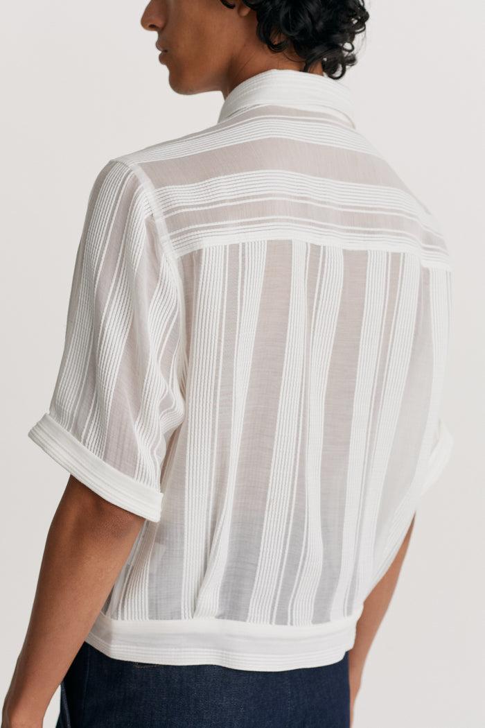 King & Tuckfield SS 50's Shirt WHITE