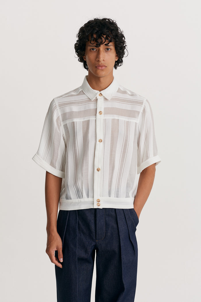 king & tuckfield SS 50's Shirt WHITE
