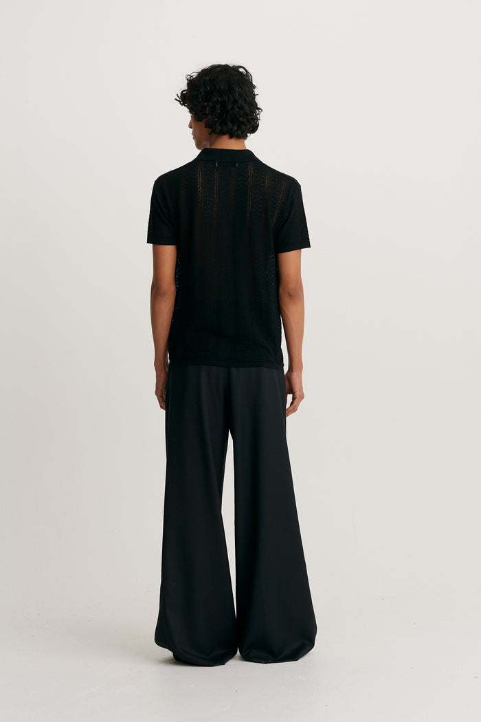 King & Tuckfield SS Fitted Shirt BLACK