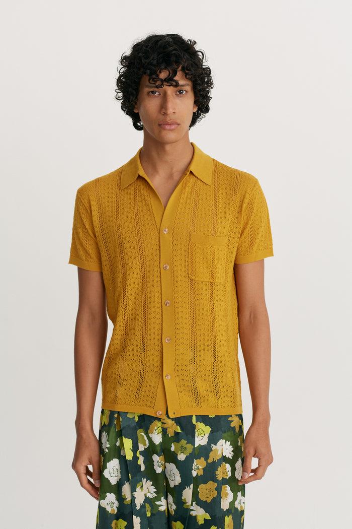 King & Tuckfield SS Fitted Shirt ORANGE