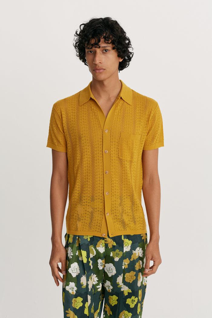 King & Tuckfield SS Fitted Shirt ORANGE