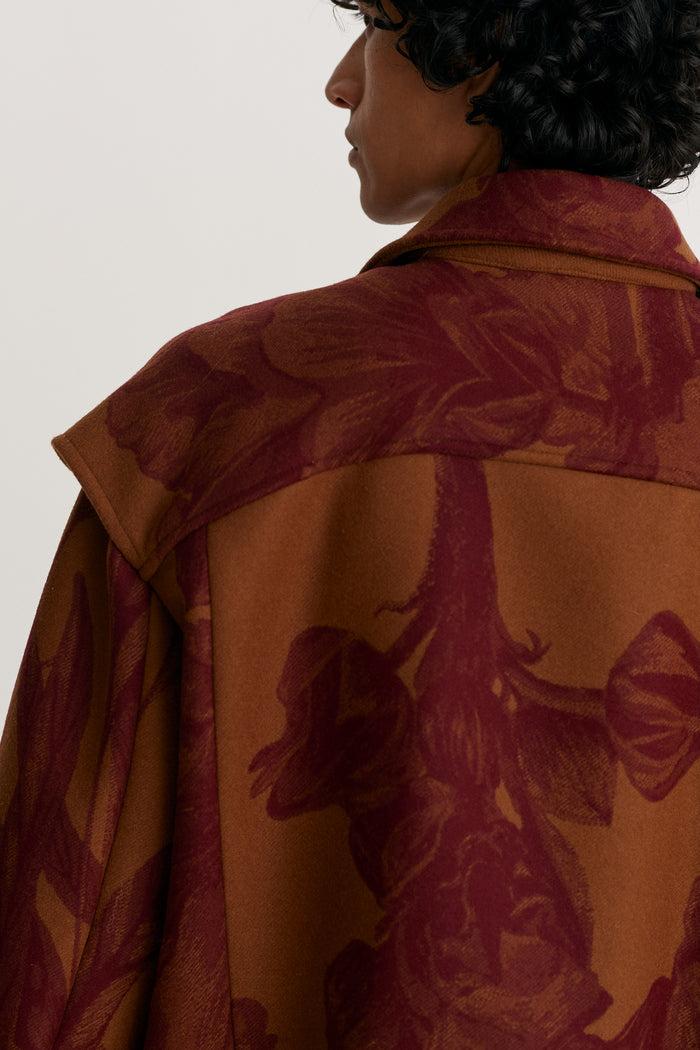 King & Tuckfield Varsity Jacket MERLOT