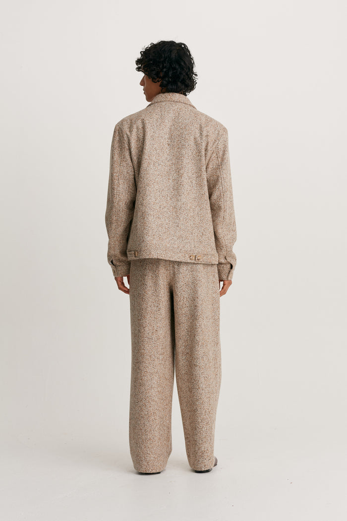 King & Tuckfield Wide Leg Trouser BROWN