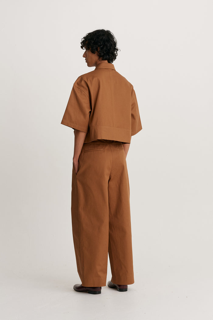 King & Tuckfield Wide Leg Trouser CARAMEL
