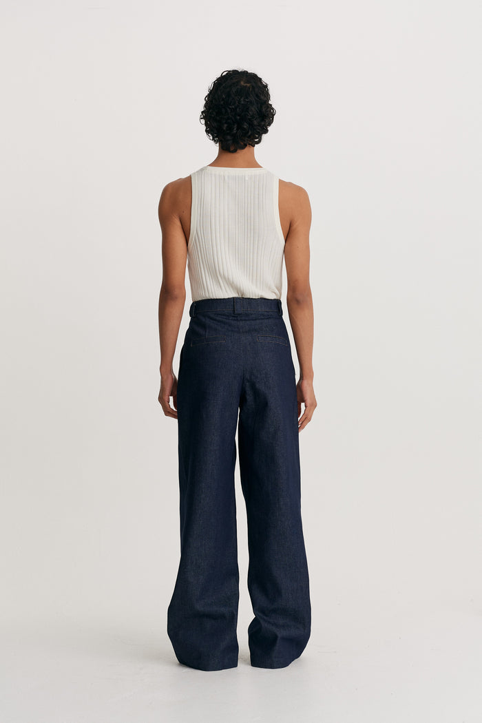 King & Tuckfield Wide Leg Trouser NAVY