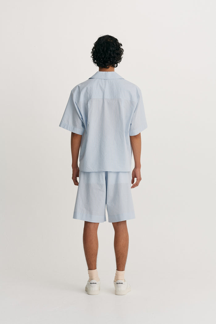 King & Tuckfield Wide Sleeve Shirt BLUE