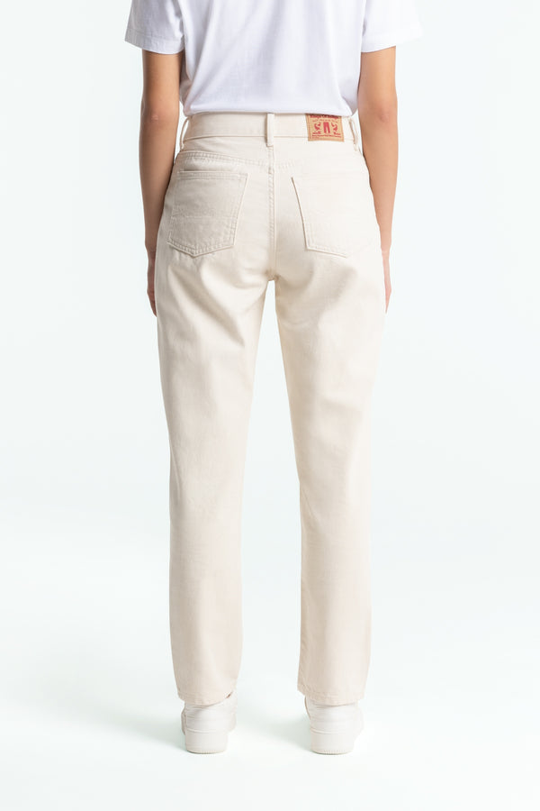 Kings Of Indigo CAROLINE CROPPED CLEAN RECYCLED ECRU