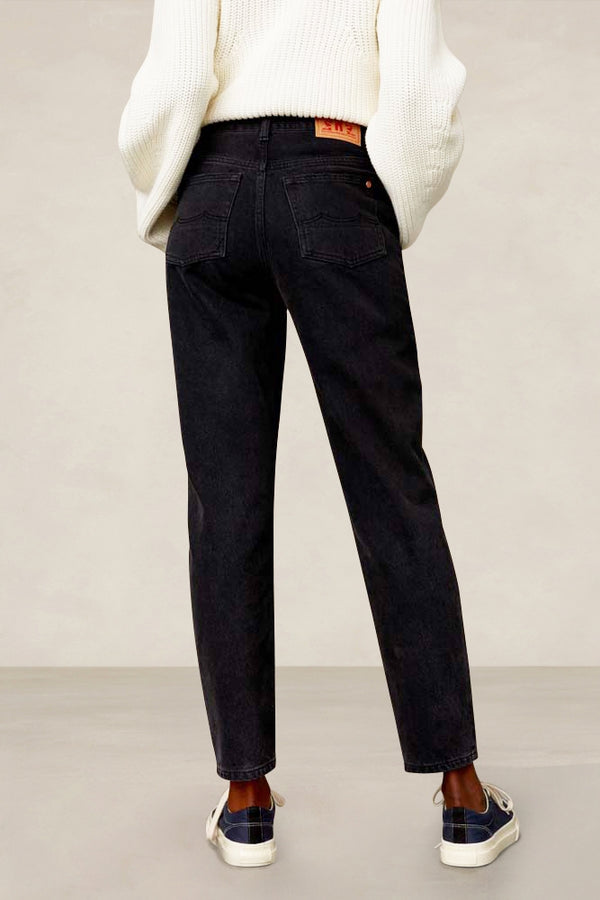 Kings Of Indigo CAROLINE CROPPED ECO RECYCLED BLACK WORN