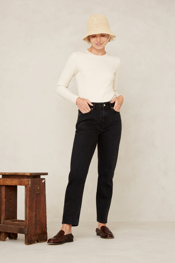 Kings Of Indigo CAROLINE CROPPED HOLO BLACK USED