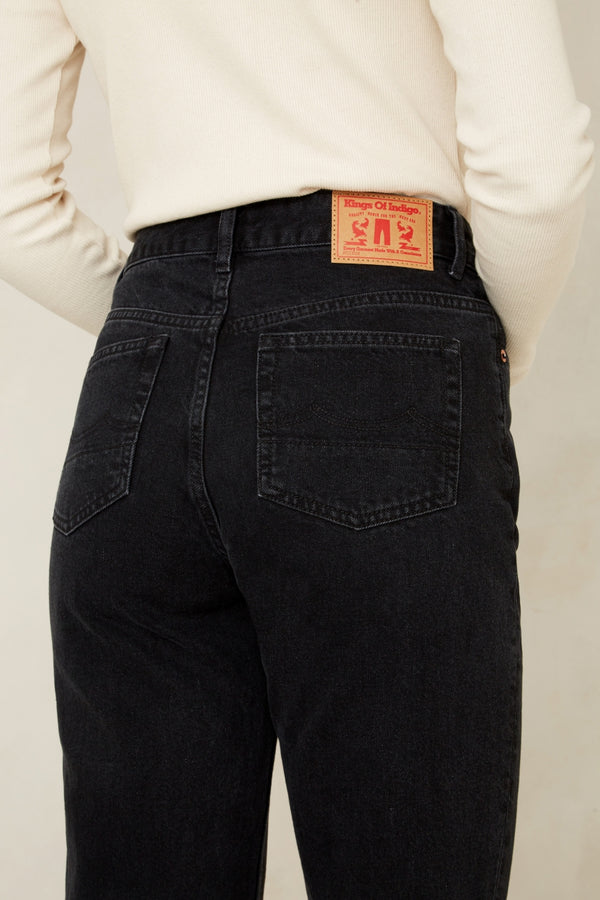 Kings Of Indigo CAROLINE CROPPED HOLO BLACK USED