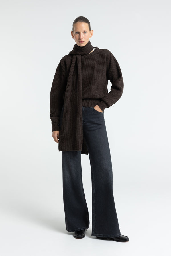 kings of indigo KUKIKO COTTON FLEX BLACK