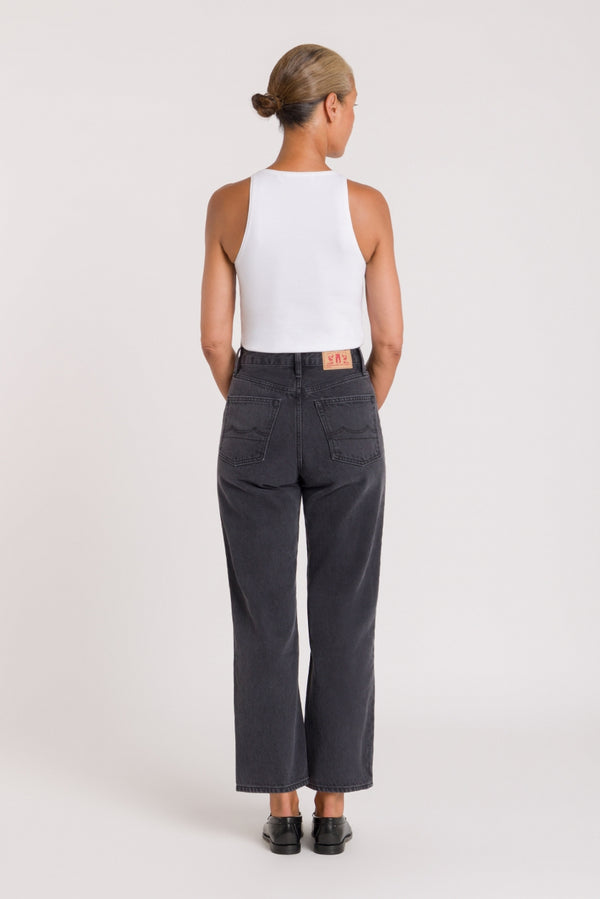 Kings Of Indigo LIORA CLEAN RECYCLED WORN BLACK