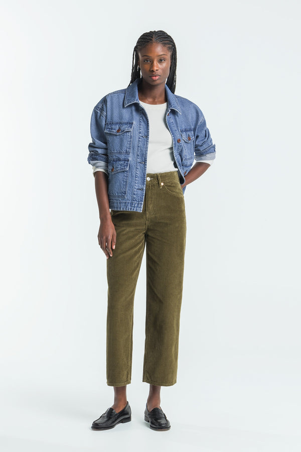 Kings Of Indigo LIORA CORD BURNT OLIVE