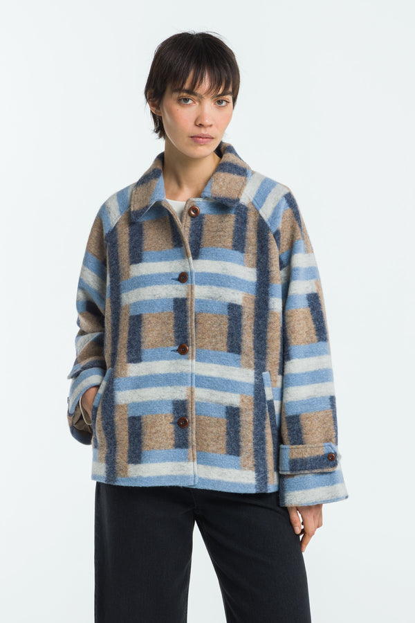 kings of indigo REIZEI SQUARE JACQUARD