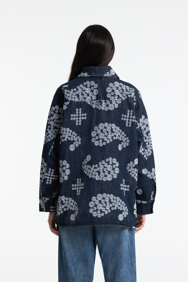 Kings Of Indigo SEIMEI EMBROIDERY DENIM