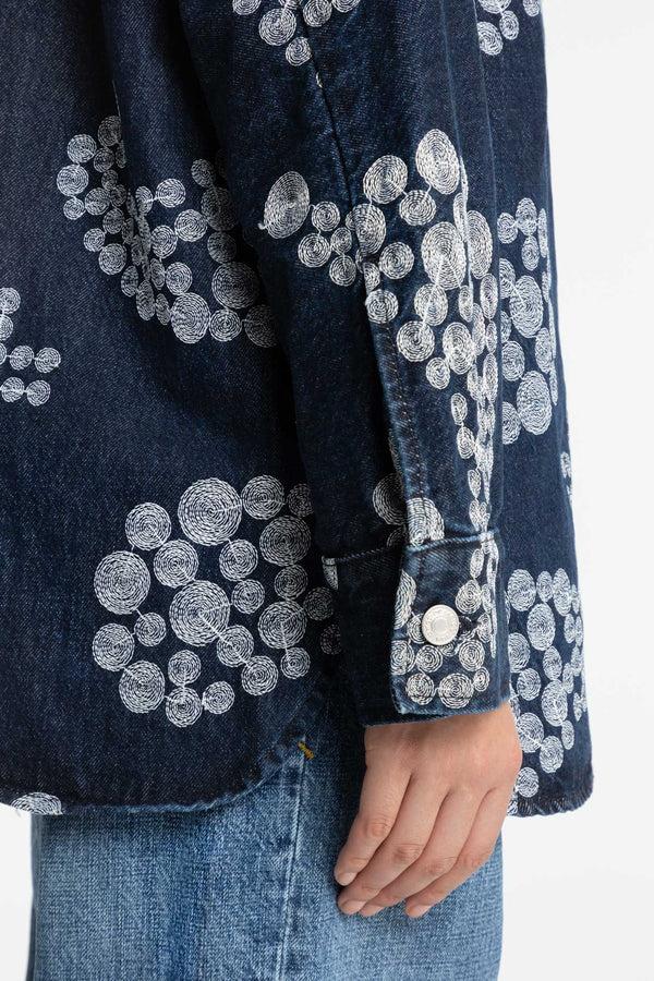 Kings Of Indigo SEIMEI EMBROIDERY DENIM