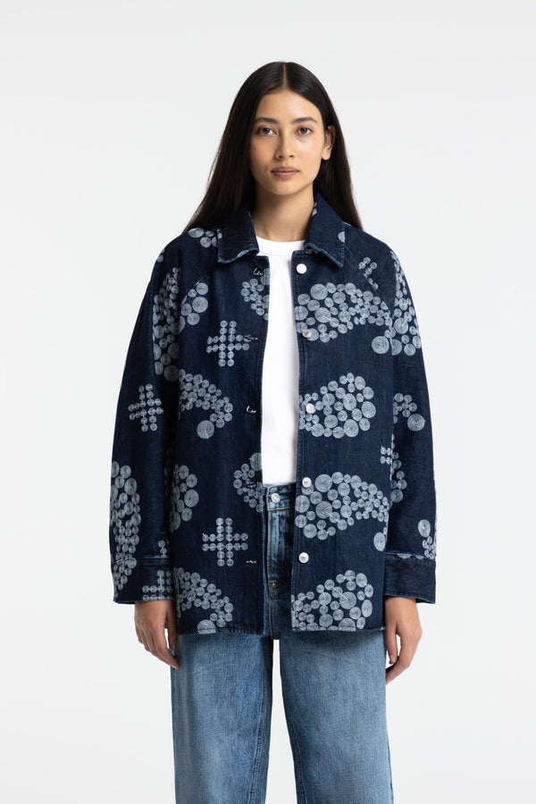 kings of indigo SEIMEI EMBROIDERY DENIM