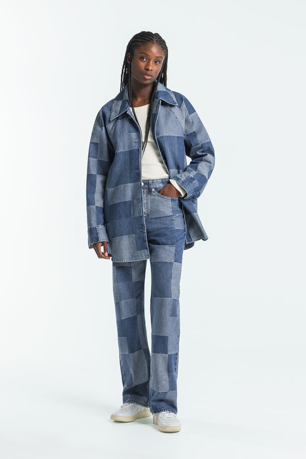 Kings Of Indigo SEIMEI JACQUARD DENIM