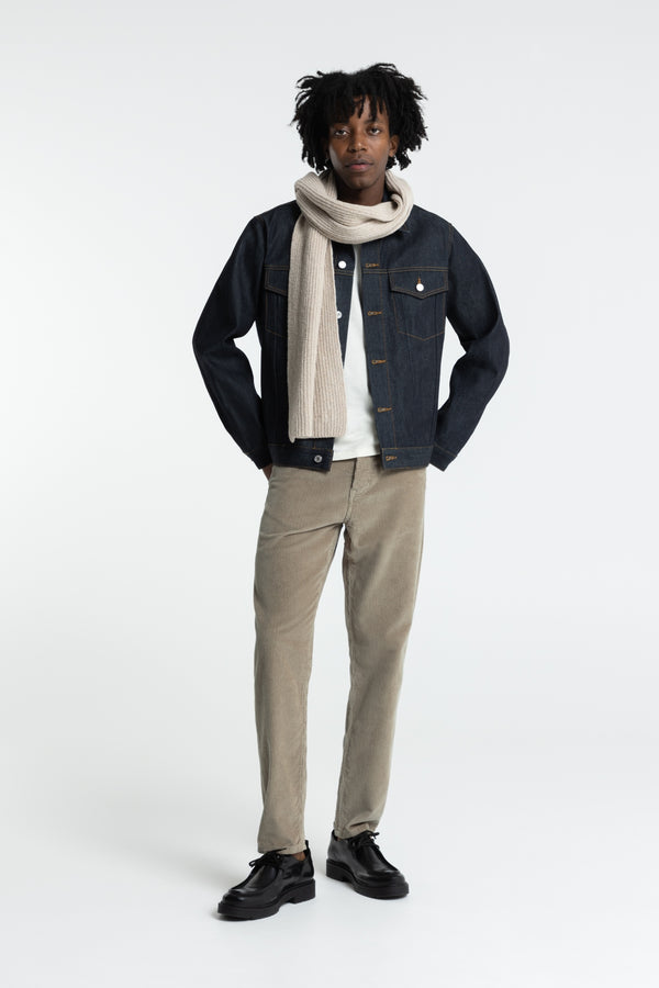 kings of indigo SUSHAN CORD SILVER MINK